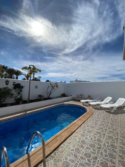 蒂亚斯Macaronesia Casa Privada Con Piscina En Lanzarote别墅 外观 照片